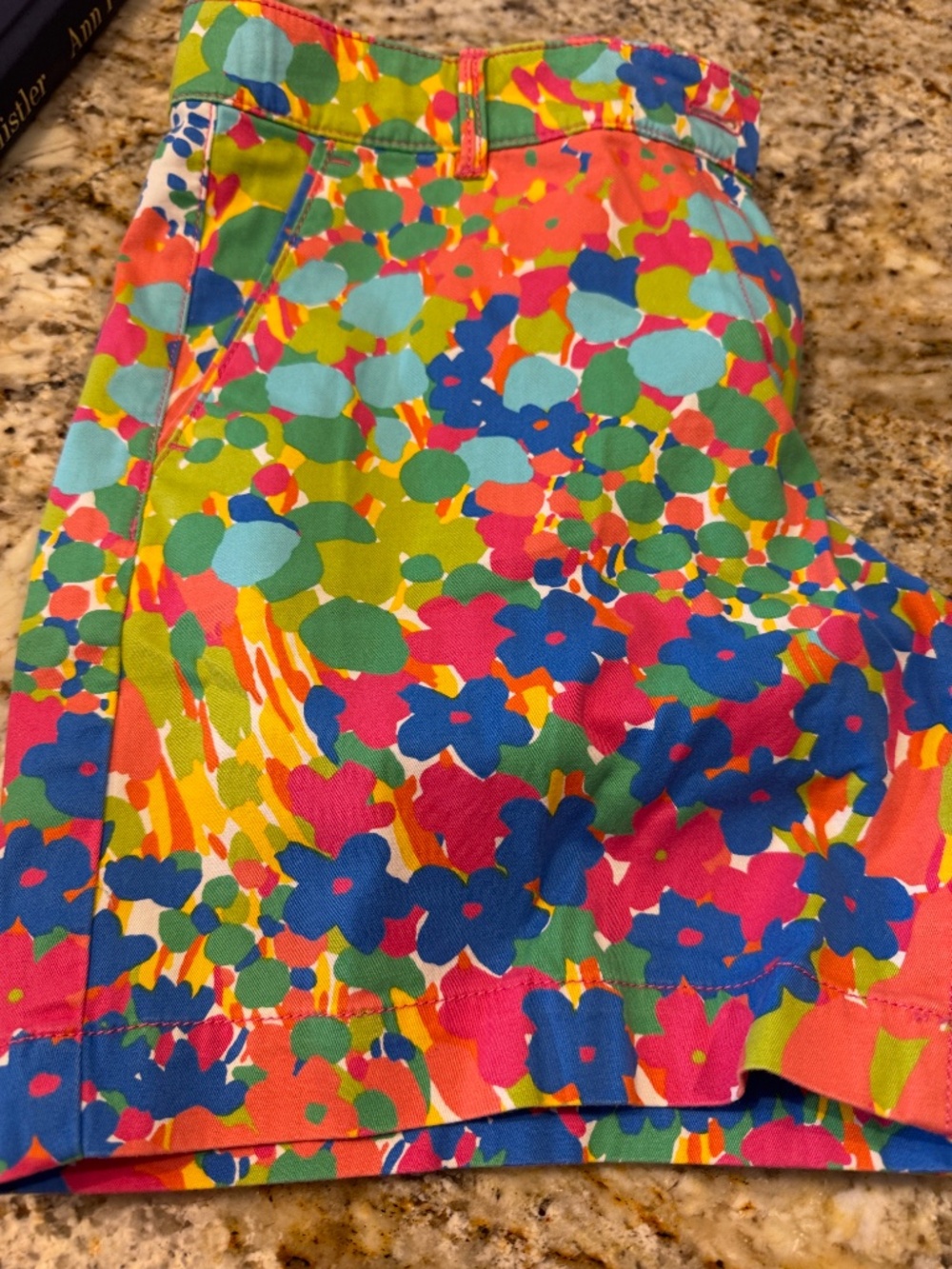 TALBOTS The Weekend Short Floral Cotton Shorts Size 4P